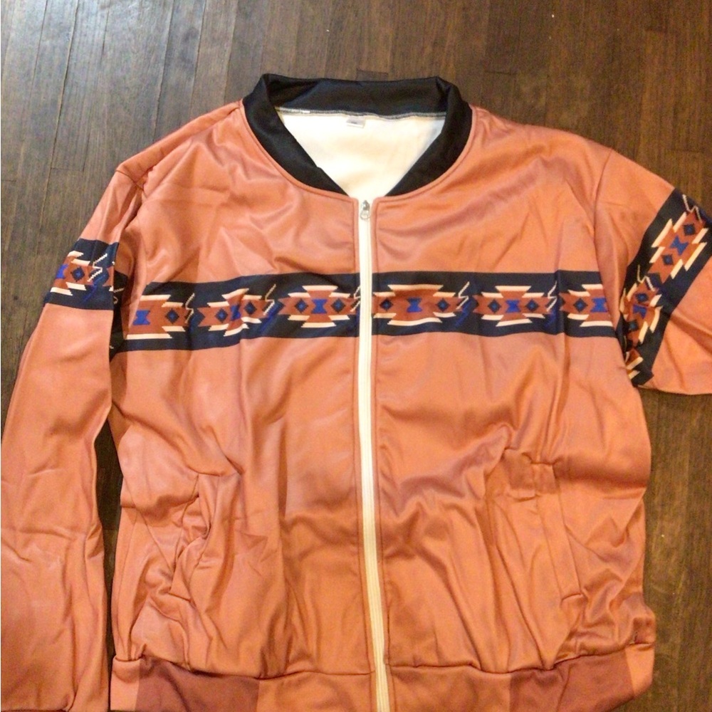 New! Tribal Pattern Bomber Jacket - image 2